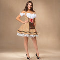 Dirndl für Damen mit ausgestelltem Rock und Spitzenbesatz - 4 - Jasminaboutique.com