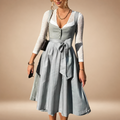 Midi-Kleid für Damen – Elegantes Design mit Schleifenverzierung - 4 - Jasminaboutique.com