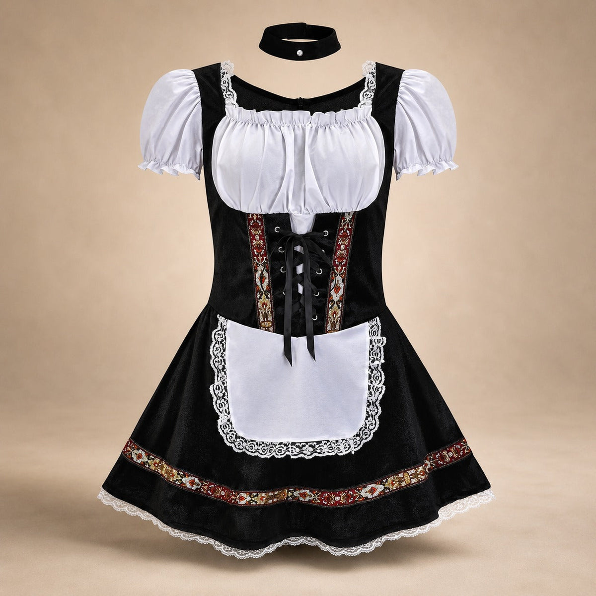 Dirndl für Damen, elegante Passform mit Puffärmeln - 6 - Jasminaboutique.com