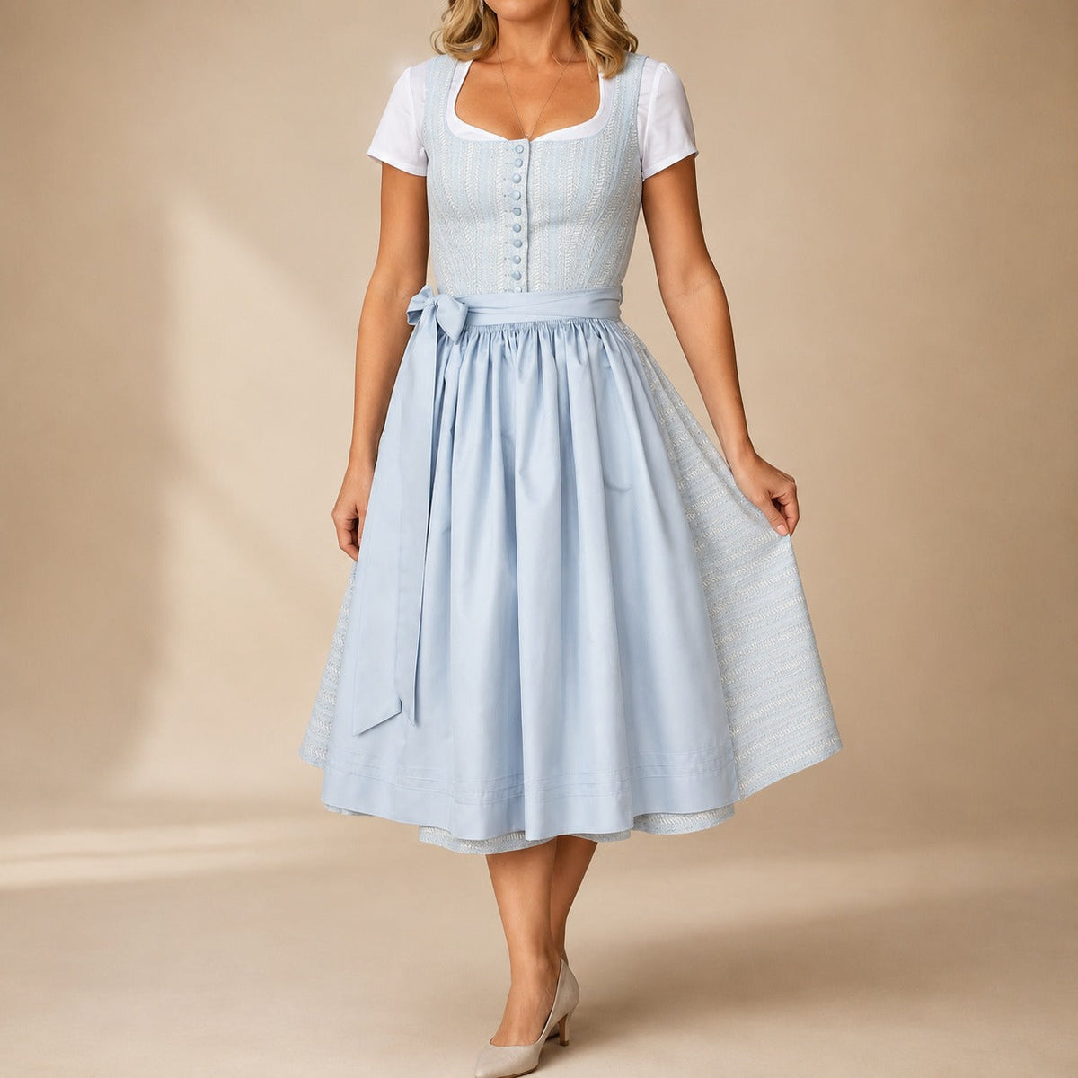 Traditionelles Oktoberfest-Kleid für Damen mit Schleifenverzierung - 11 - Jasminaboutique.com