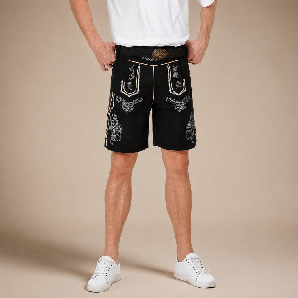 Traditionelle Oktoberfest-Shorts für Herren mit Zierstickerei - 4 - Jasminaboutique.com