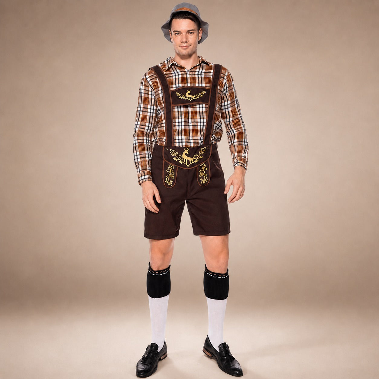 Zweiteiliges traditionelles Oktoberfest-Outfit für Herren mit Stickerei - 4 - Jasminaboutique.com