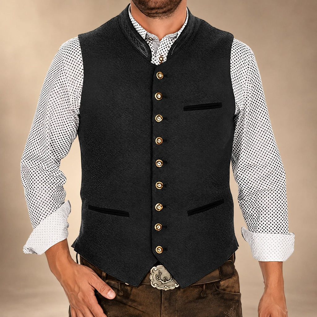 Traditionelle Herrenweste mit eleganten Knöpfen für festliche Anlässe - 4 - Jasminaboutique.com