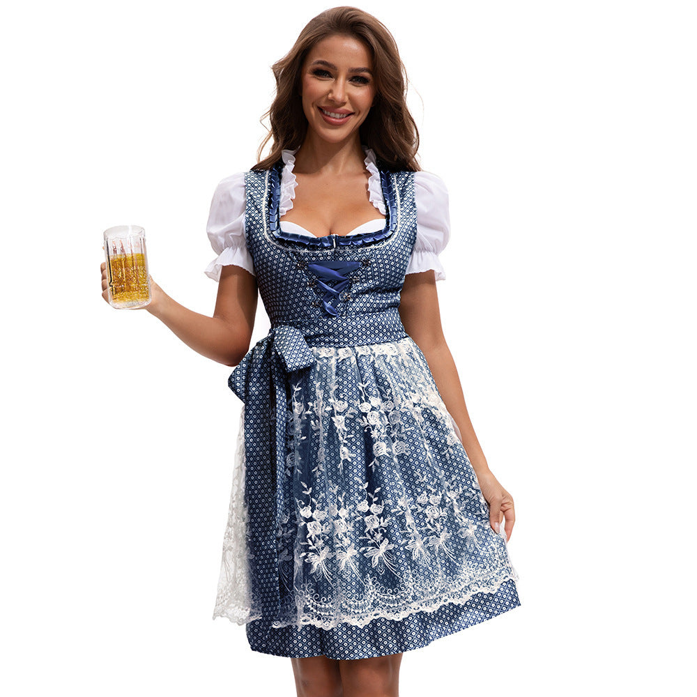 Dirndl Damen mit Herzausschnitt und Spitzen-Schürze | J&B - 12 - Jasminaboutique.com