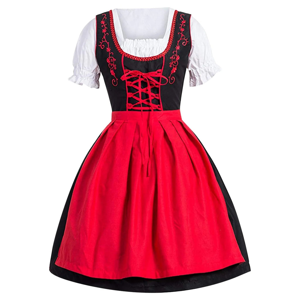 Oktoberfest-Kleid Damen im traditionellen Stil mit eleganten Details | J&B - 4 - Jasminaboutique.com