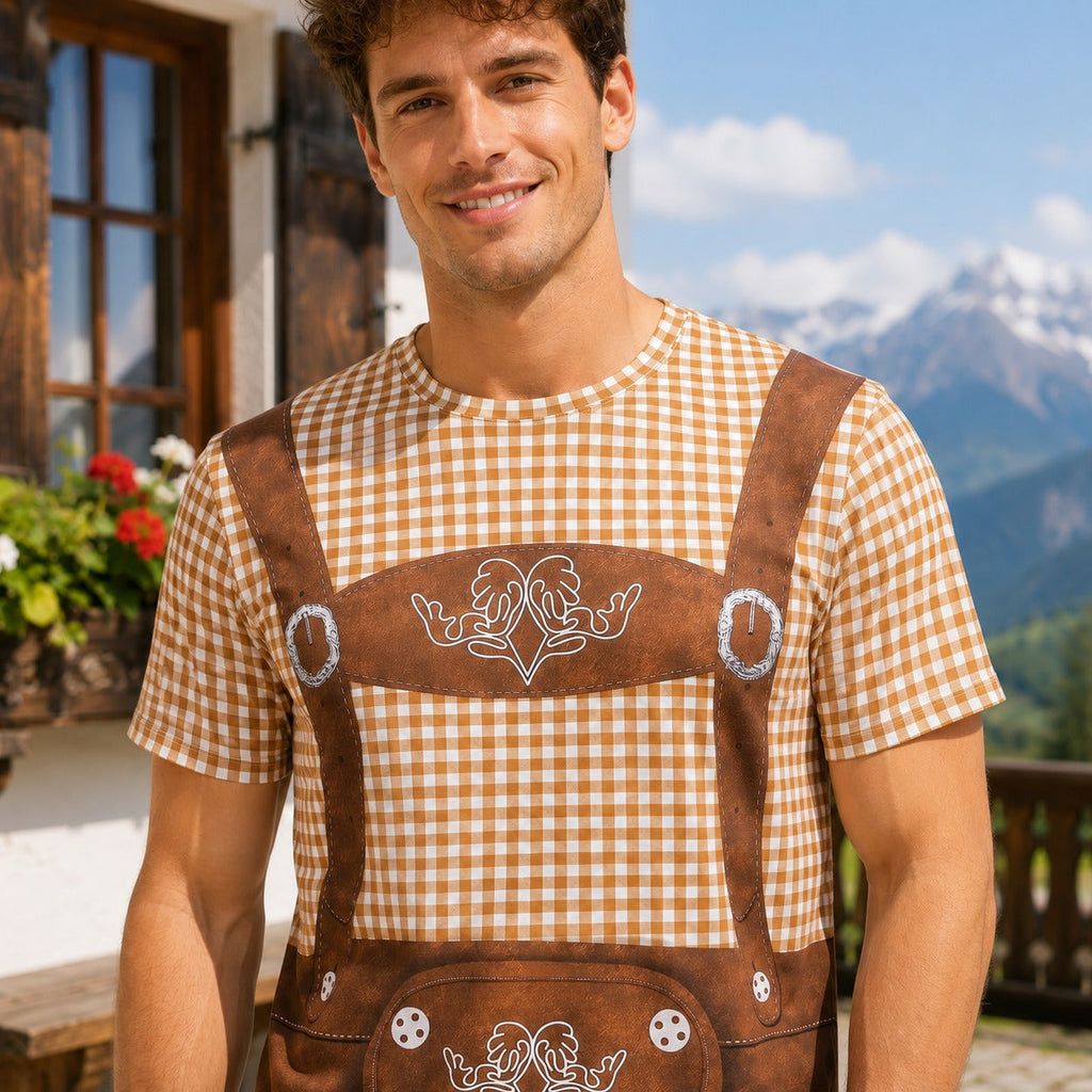 T-Shirt Herren mit bayerischem Motiv und lockerer Passform | J&B - 3 - Jasminaboutique.com