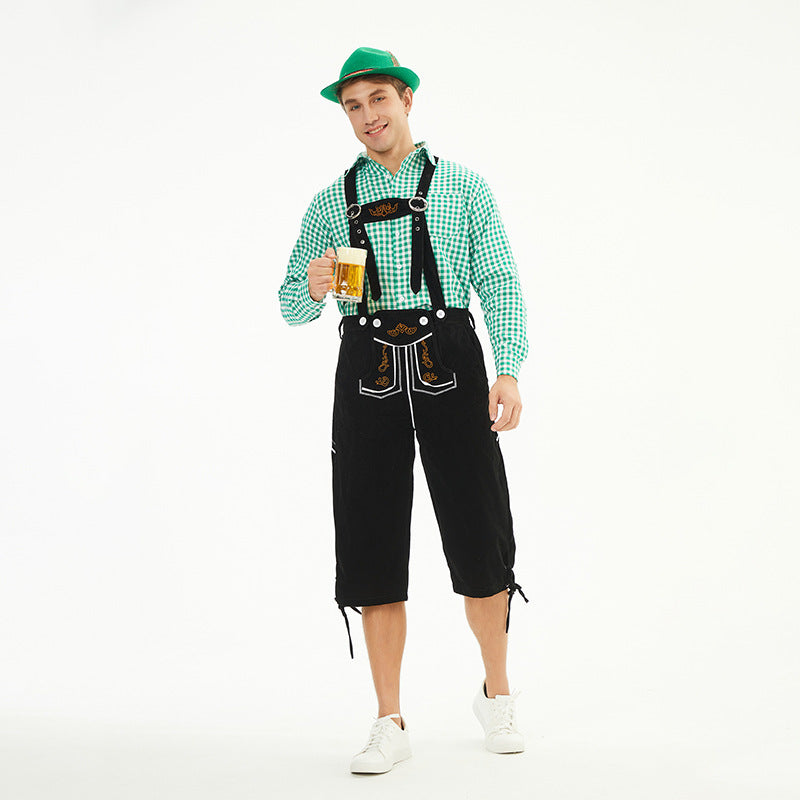 Oktoberfest Outfit Herren mit verstellbaren Hosenträgern und festlichem Design | J&B - 2 - Jasminaboutique.com