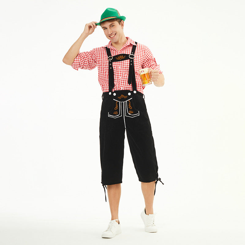 Oktoberfest Outfit Herren mit verstellbaren Hosenträgern und festlichem Design | J&B - 3 - Jasminaboutique.com