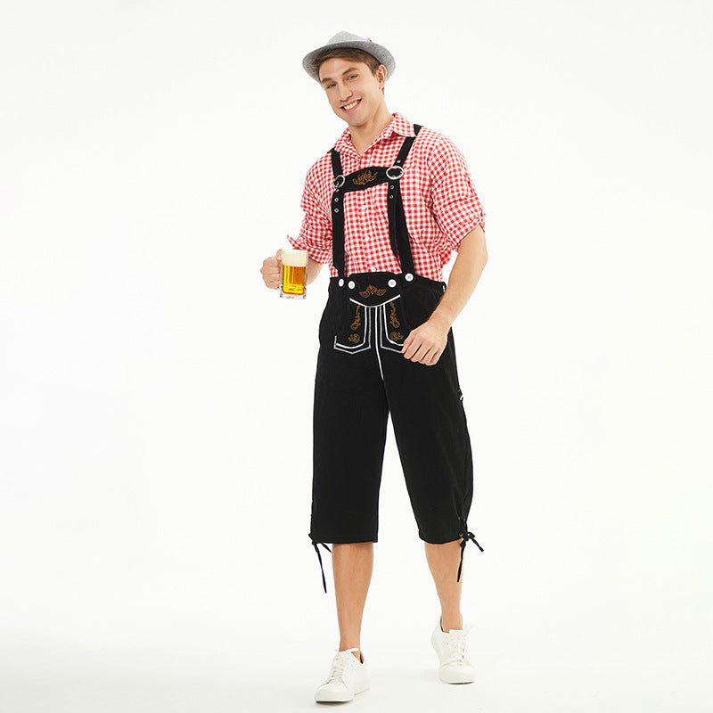 Oktoberfest Outfit Herren mit verstellbaren Hosenträgern und festlichem Design | J&B - 4 - Jasminaboutique.com