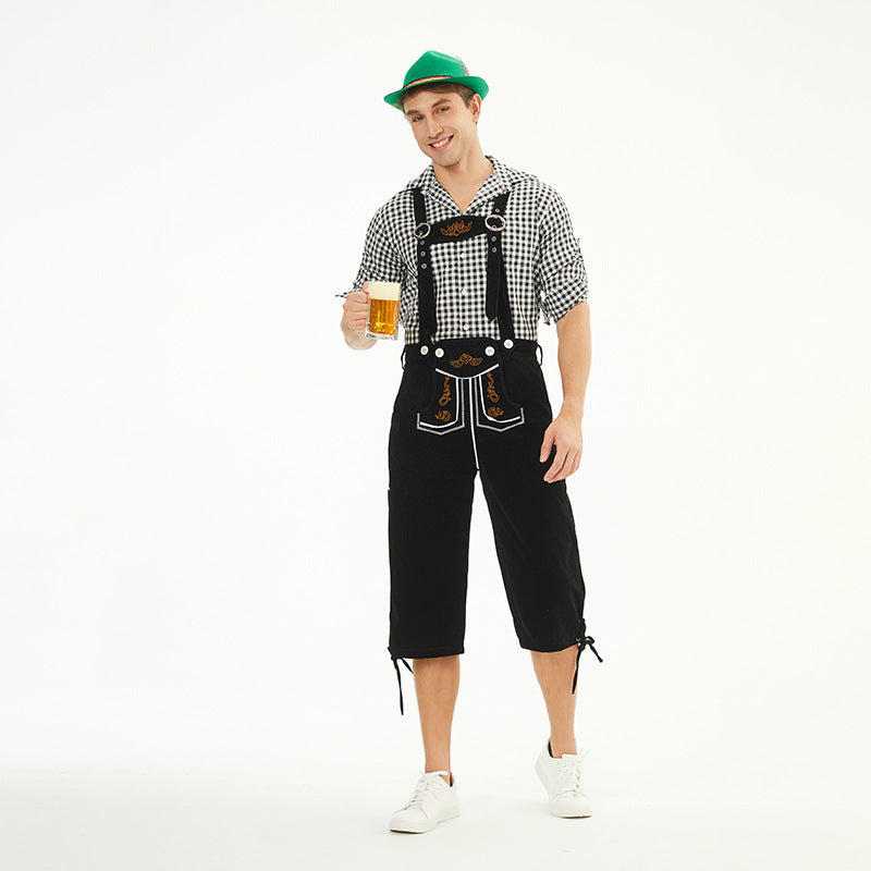 Oktoberfest Outfit Herren mit verstellbaren Hosenträgern und festlichem Design | J&B - 5 - Jasminaboutique.com