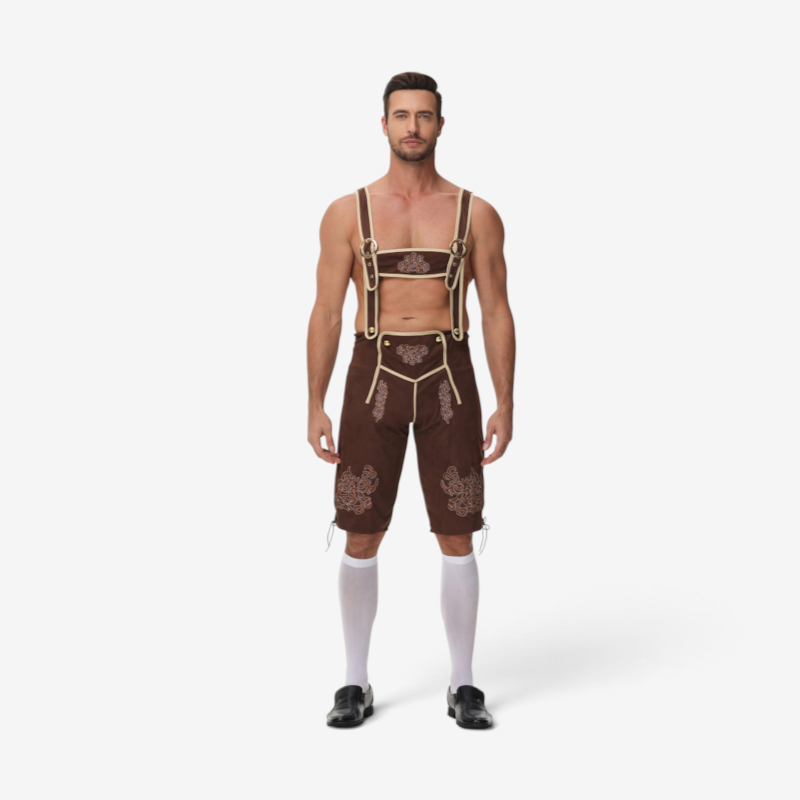 Herren Trachten-Shorts mit Stickerei | J&B - 3 - Jasminaboutique.com