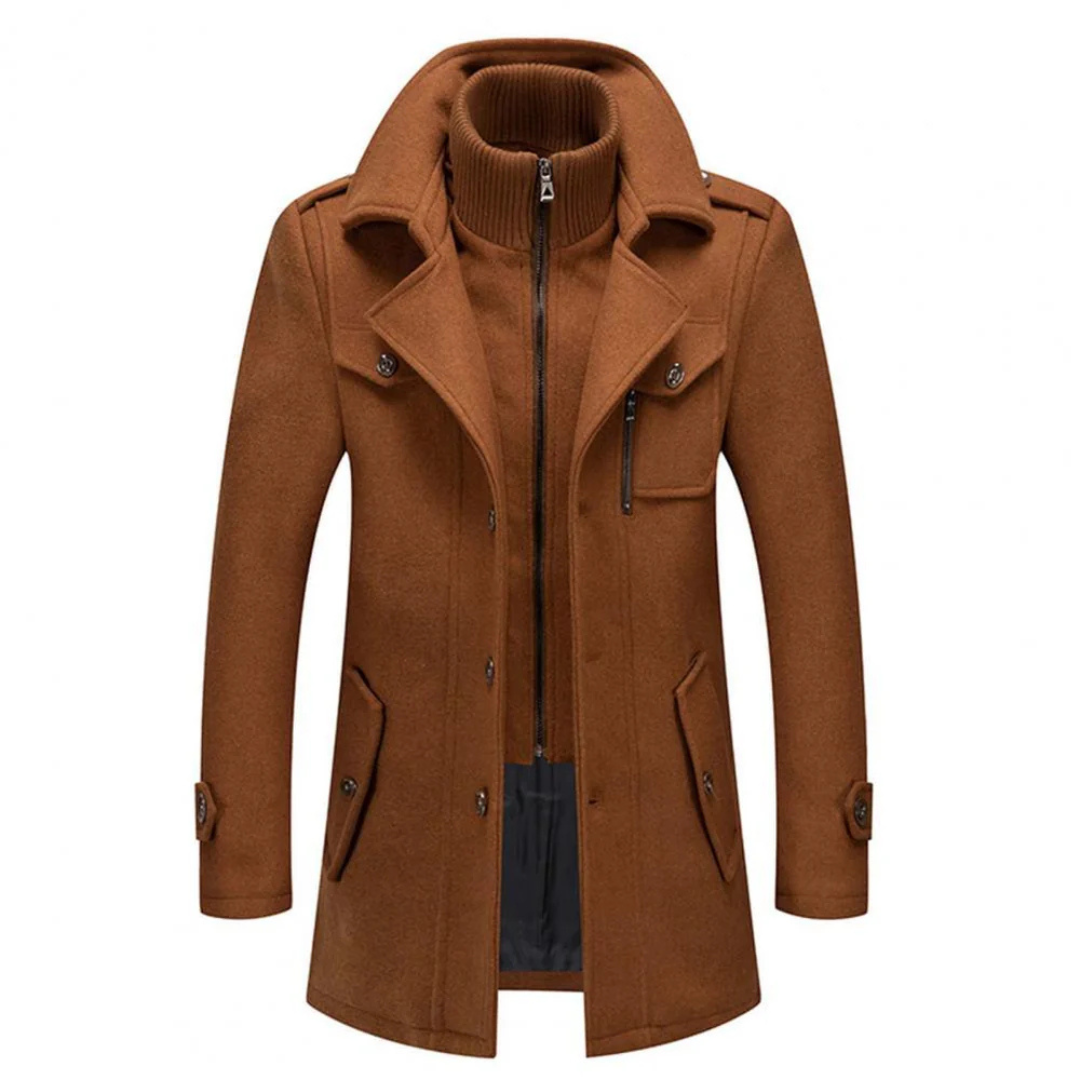 Peacoat für Herren mit stilvollem Kragen und taillierter Passform – Perfekt für den Winter - 11 - Jasminaboutique.com
