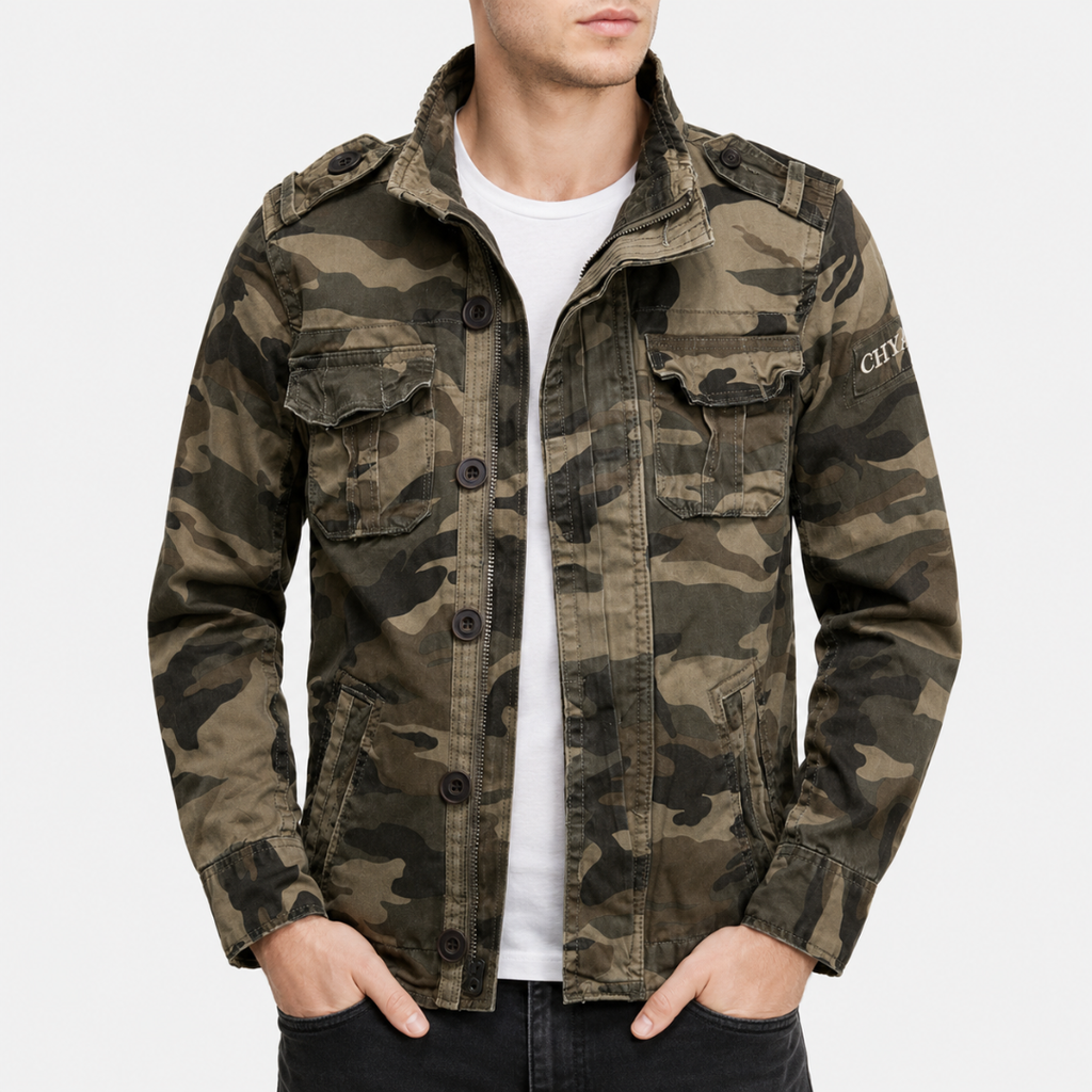 Herren Utility-Jacke mit strukturierter Passform und praktischen Taschen | J&B - 6 - Jasminaboutique.com