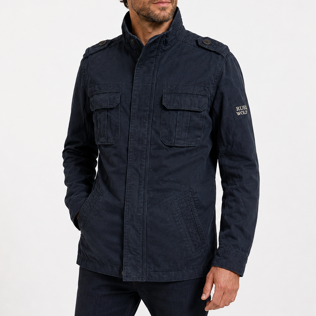 Herren Utility-Jacke mit strukturierter Passform und praktischen Taschen | J&B - 9 - Jasminaboutique.com