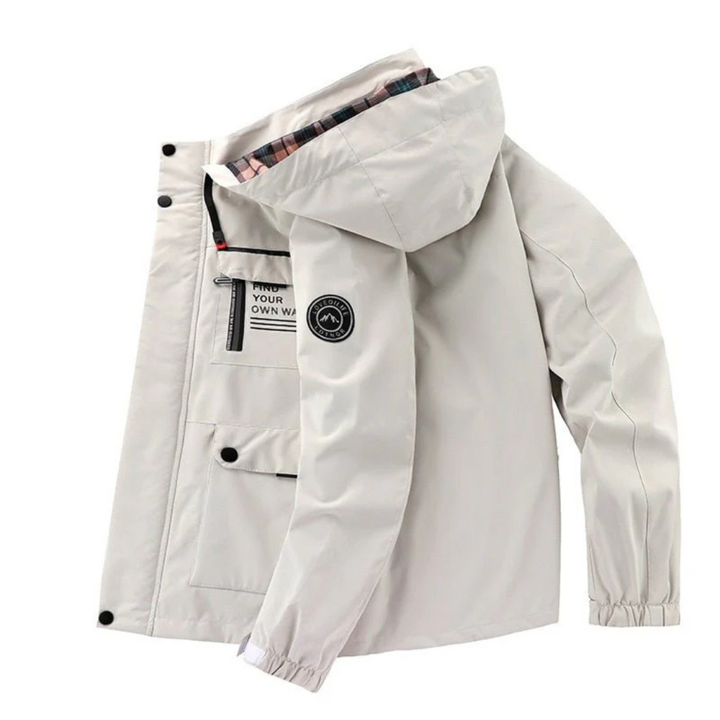 Winterjacke Herren mit abnehmbarer Kapuze und vielseitigen Taschen | J&B - 12 - Jasminaboutique.com