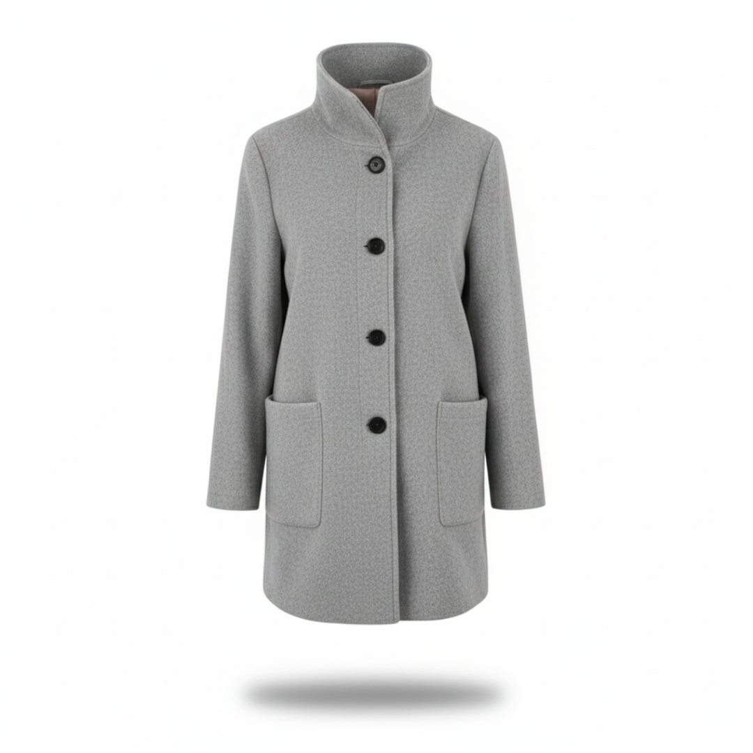 Damenmantel in eleganter Longline-Passform mit praktischen Taschen | J&B - 2 - Jasminaboutique.com