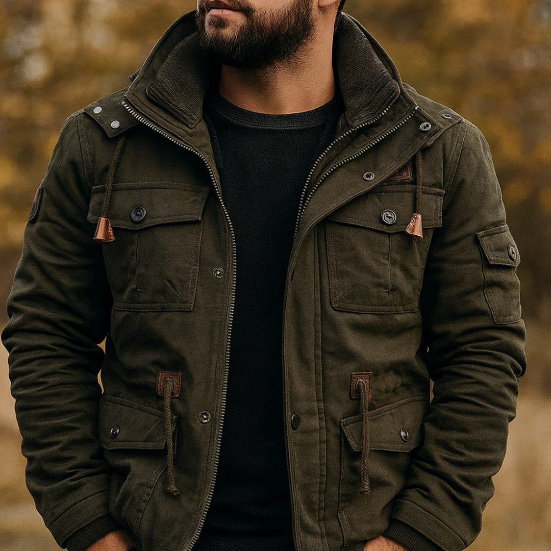 Jacke Herren mit warmem Futter und praktischen Taschen | J&B - 1 - Jasminaboutique.com
