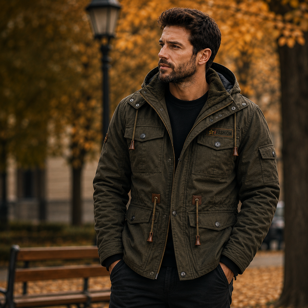 Jacke Herren mit warmem Futter und praktischen Taschen | J&B - 12 - Jasminaboutique.com