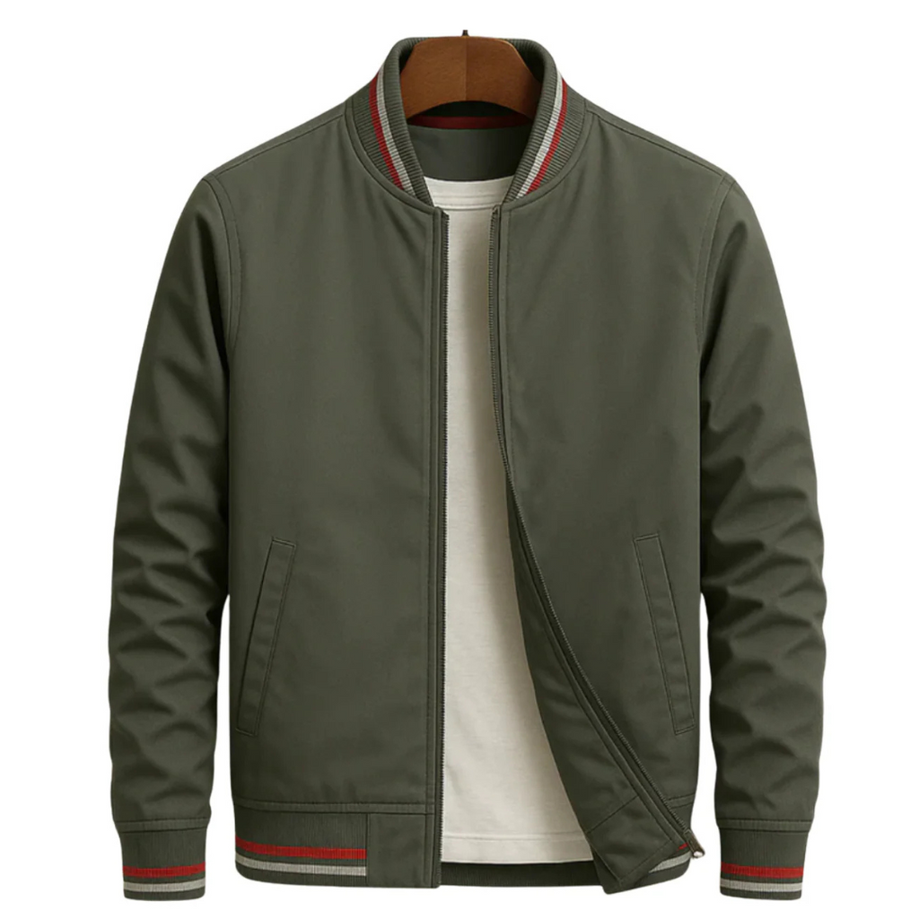 Bomberjacke Herren mit sportlichem Look und praktischen Streifen | J&B - 11 - Jasminaboutique.com