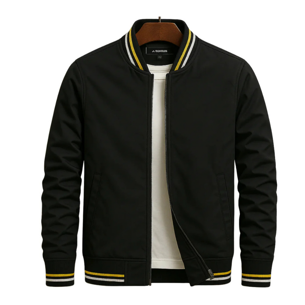 Bomberjacke Herren mit sportlichem Look und praktischen Streifen | J&B - 13 - Jasminaboutique.com