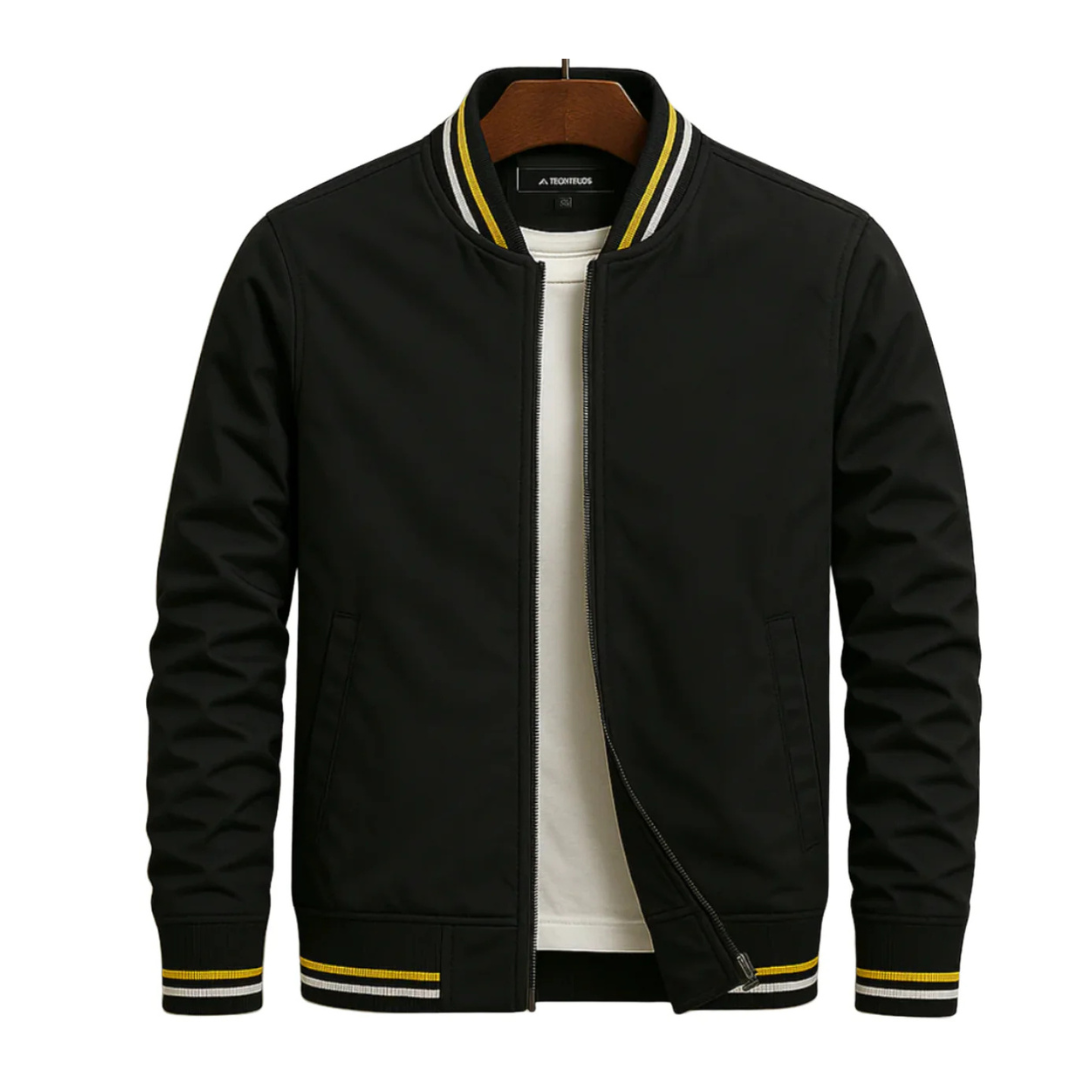 Bomberjacke Herren mit sportlichem Look und praktischen Streifen | J&B - 13 - Jasminaboutique.com