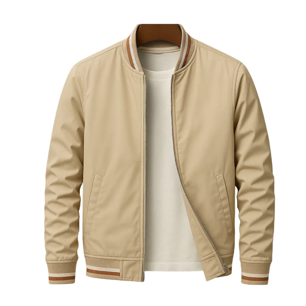 Bomberjacke Herren mit sportlichem Look und praktischen Streifen | J&B - 14 - Jasminaboutique.com