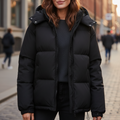 Damen Steppjacke mit Kapuze und Reißverschluss | J&B - 2 - Jasminaboutique.com