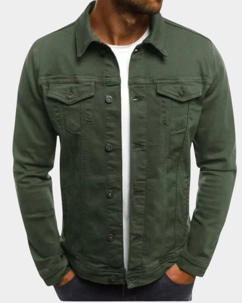 Jeansjacke Herren, klassische Passform mit Brusttaschen | J&B - 1 - Jasminaboutique.com