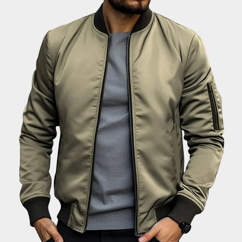 Bomberjacke Herren mit klassischer Passform und Taschen | J&B - 5 - Jasminaboutique.com