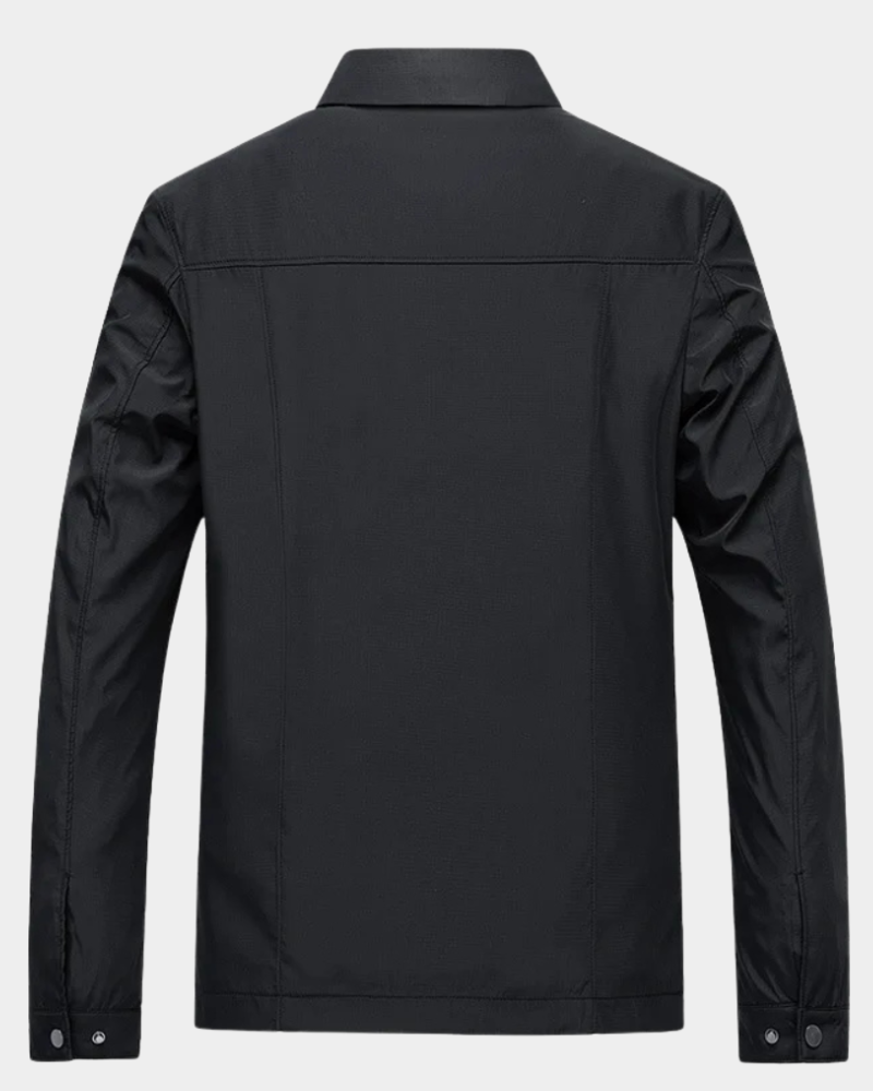Herrenjacke mit klassischer Passform und Reißverschluss | J&B - 4 - Jasminaboutique.com