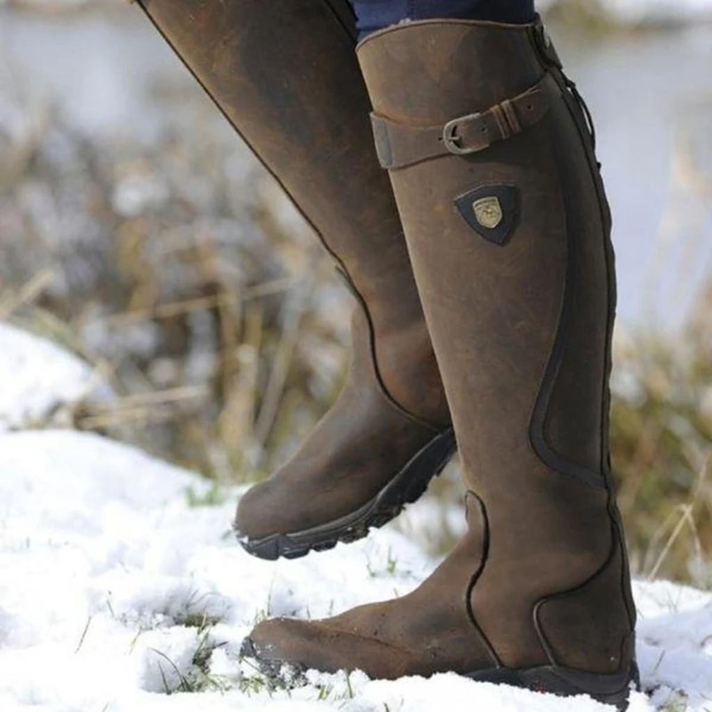 Hohe Stiefel Damen – Robuster Look mit rutschfester Sohle | J&B - 3 - Jasminaboutique.com
