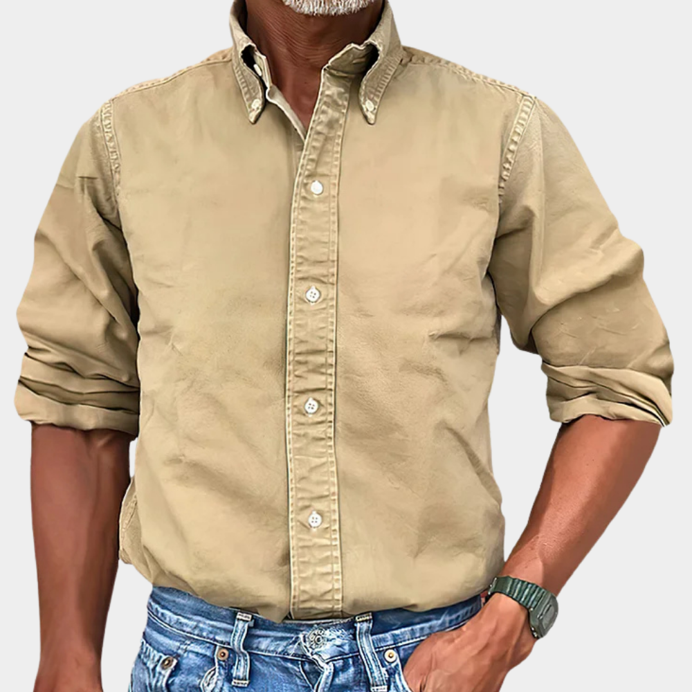 Hemd Herren – Klassische Passform mit Button-Down-Kragen | J&B - 1 - Jasminaboutique.com
