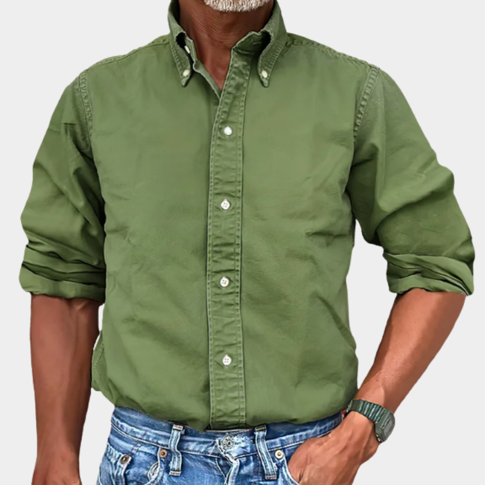 Hemd Herren – Klassische Passform mit Button-Down-Kragen | J&B - 3 - Jasminaboutique.com