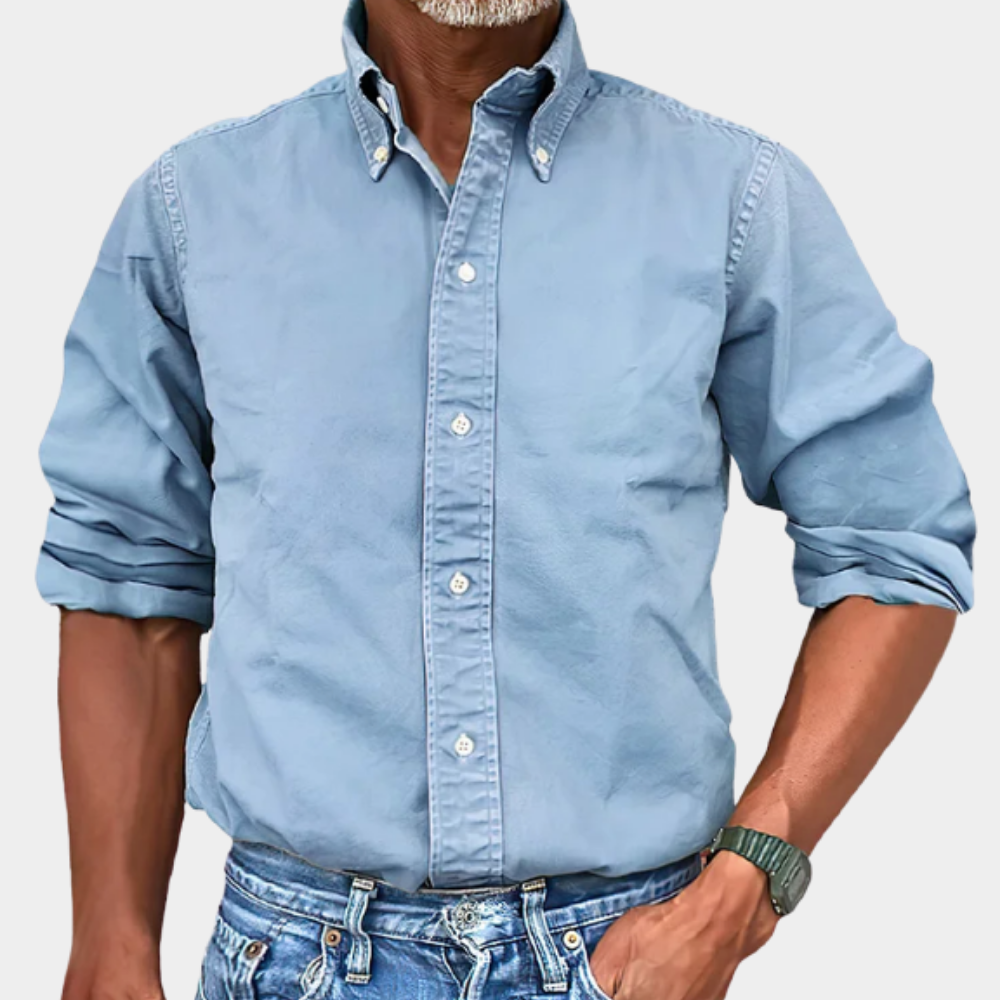 Hemd Herren – Klassische Passform mit Button-Down-Kragen | J&B - 4 - Jasminaboutique.com