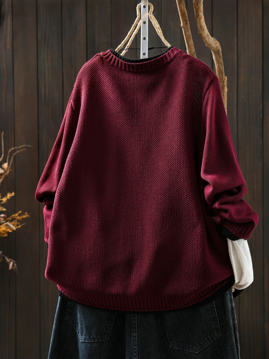 Damen Cardigan Oversize mit Knöpfen und strukturiertem Look - J&B; - 2 - Jasminaboutique.com