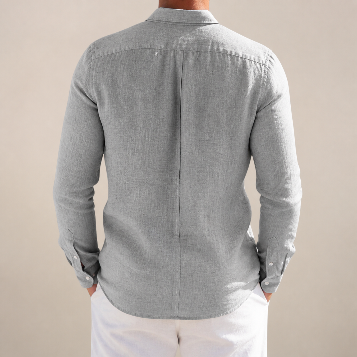 Herren Hemd mit langen Ärmeln und strukturiertem Look - J&B; - 2 - Jasminaboutique.com