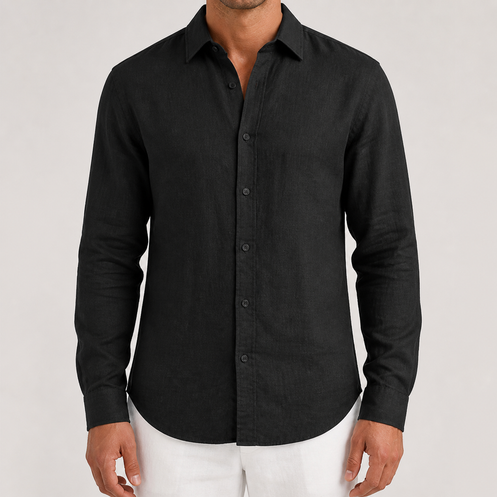 Herren Hemd mit langen Ärmeln und strukturiertem Look - J&B; - 10 - Jasminaboutique.com