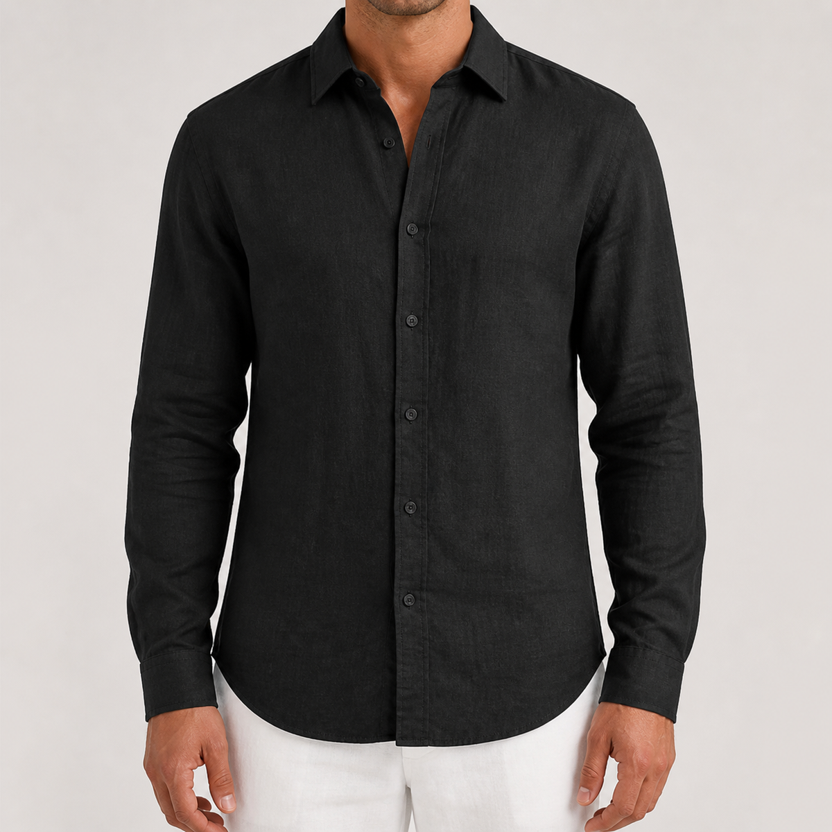Herren Hemd mit langen Ärmeln und strukturiertem Look - J&B; - 10 - Jasminaboutique.com