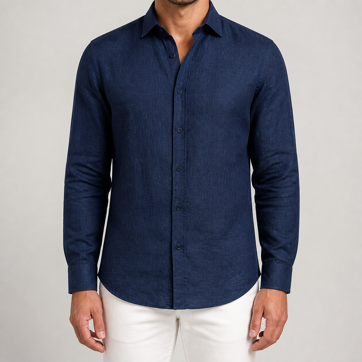 Herren Hemd mit langen Ärmeln und strukturiertem Look - J&B; - 13 - Jasminaboutique.com