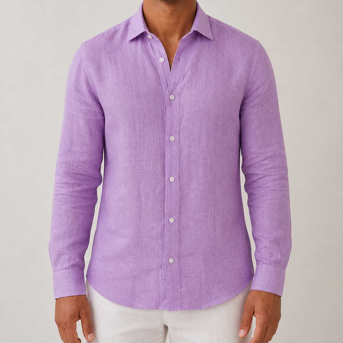 Herren Hemd mit langen Ärmeln und strukturiertem Look - J&B; - 16 - Jasminaboutique.com