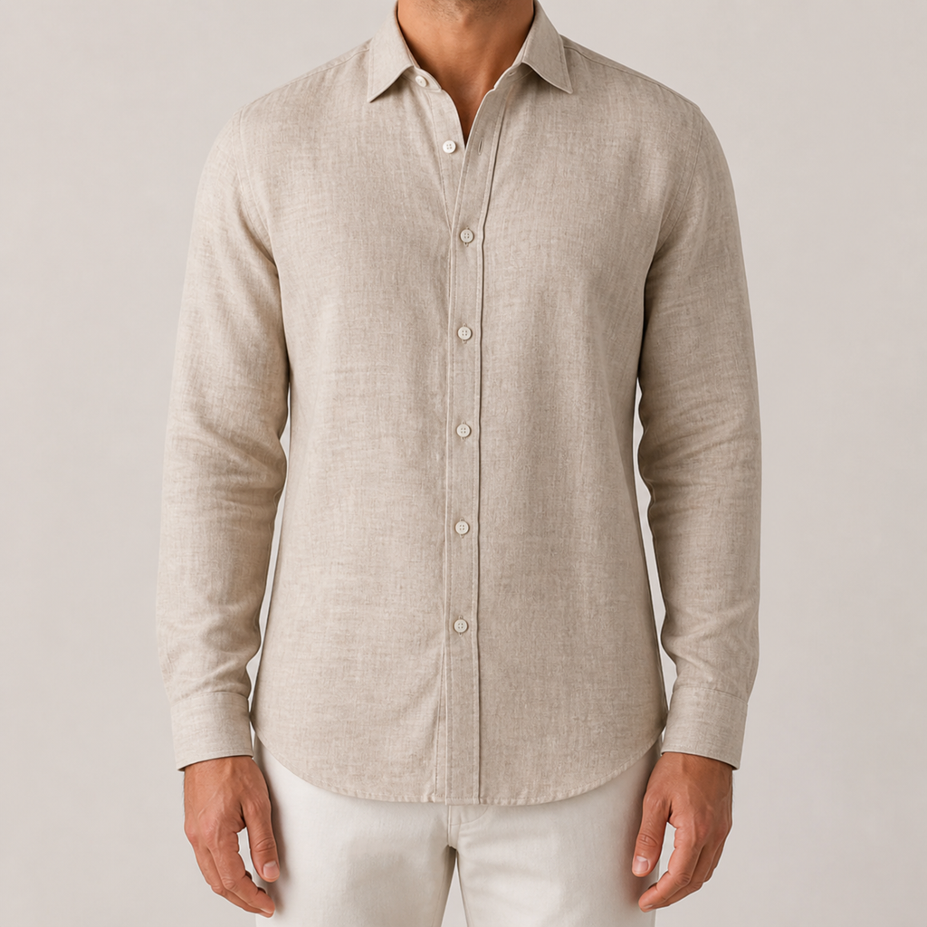 Herren Hemd mit langen Ärmeln und strukturiertem Look - J&B; - 19 - Jasminaboutique.com
