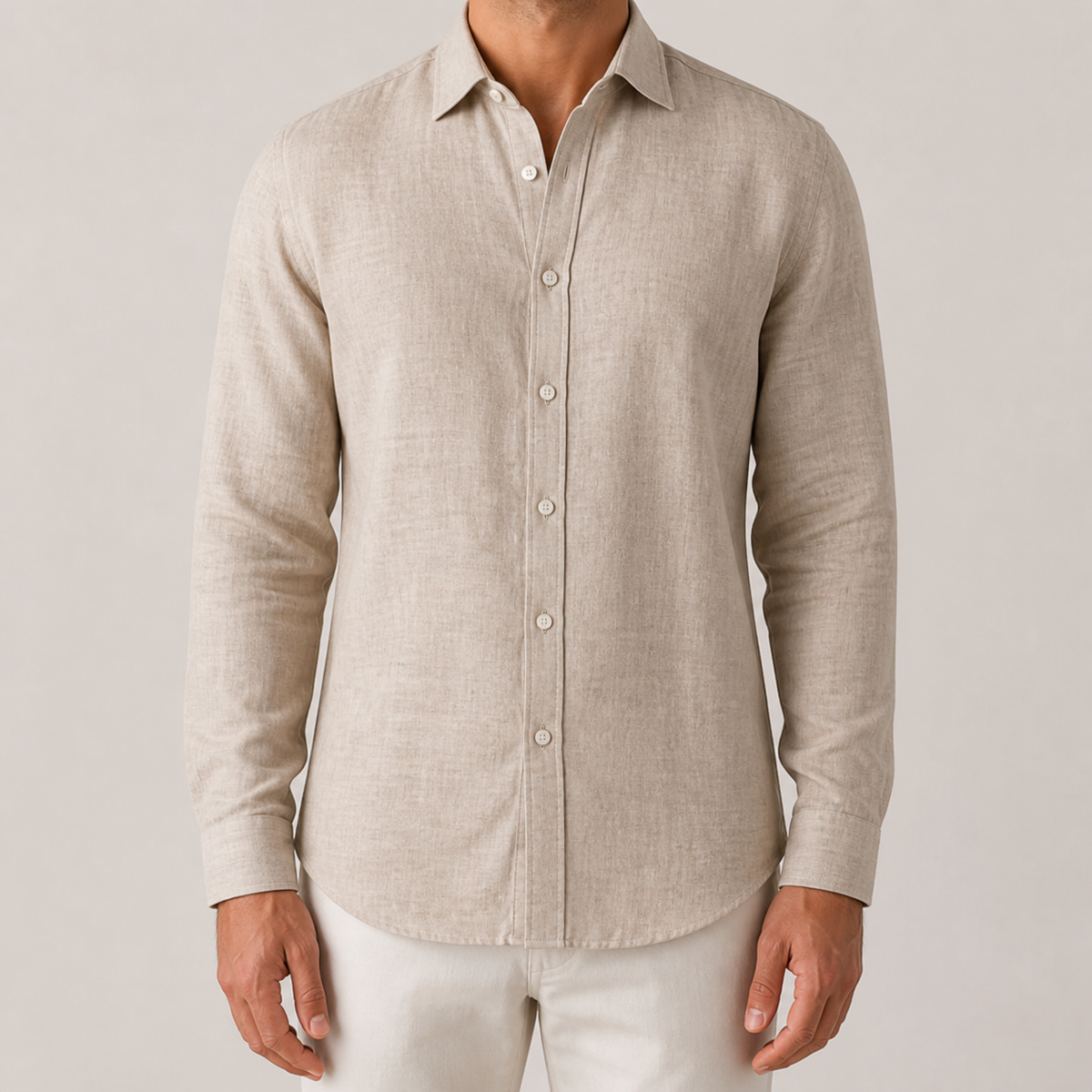 Herren Hemd mit langen Ärmeln und strukturiertem Look - J&B; - 19 - Jasminaboutique.com