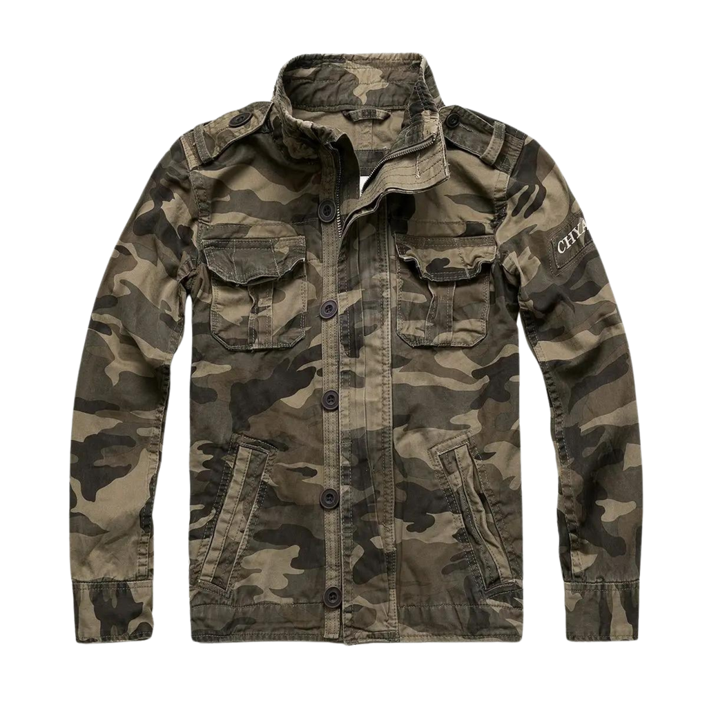 Jacke Herren Stilvoller Retro-Army-Look mit praktischen Taschen - J&B; - 4 - Jasminaboutique.com
