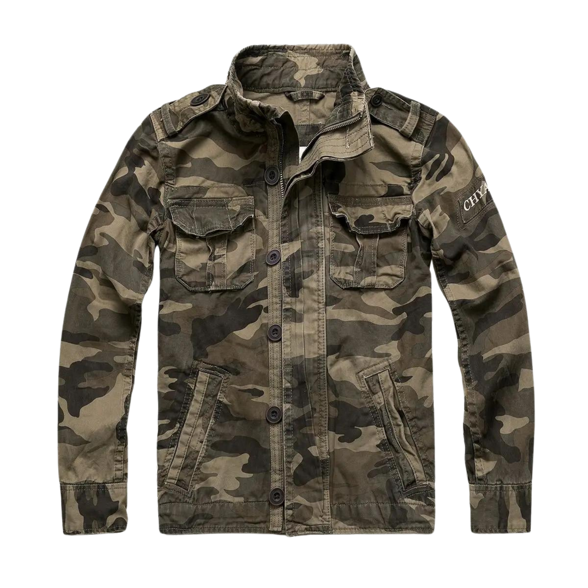Jacke Herren Stilvoller Retro-Army-Look mit praktischen Taschen - J&B; - 4 - Jasminaboutique.com