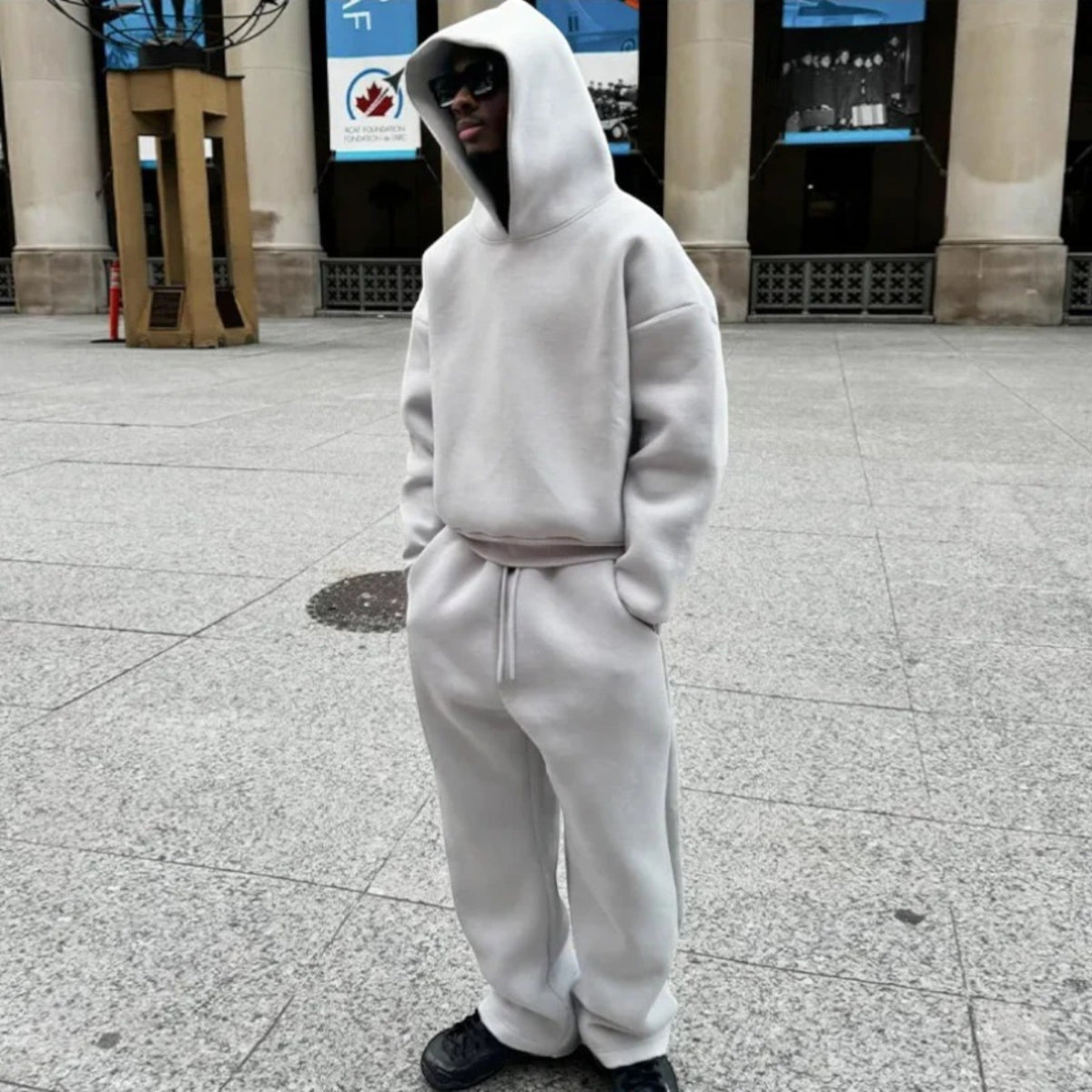 Men's Oversized Hoodie and Joggers Set with Relaxed Fit | M&B - 1 - Modern britwear