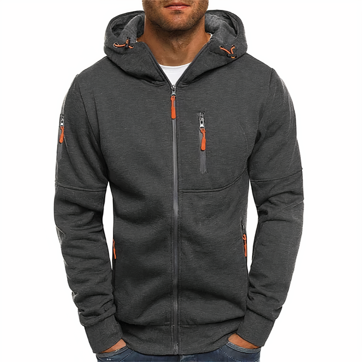 Hoodie Herren Sportlicher Look mit praktischen Taschen - J&B; - 3 - Jasminaboutique.com