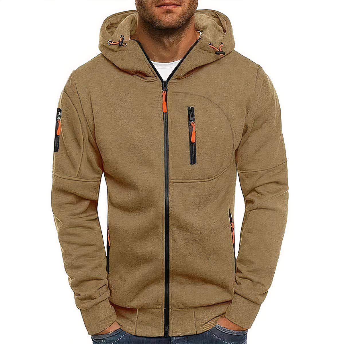 Hoodie Herren Sportlicher Look mit praktischen Taschen - J&B; - 9 - Jasminaboutique.com