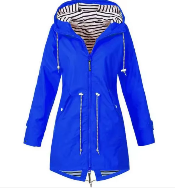 Jacke Damen mit Kapuze Wasserabweisend und lässiger Schnitt - J&B; - 2 - Jasminaboutique.com