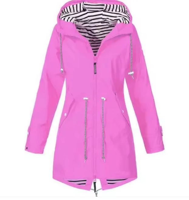 Jacke Damen mit Kapuze Wasserabweisend und lässiger Schnitt - J&B; - 3 - Jasminaboutique.com