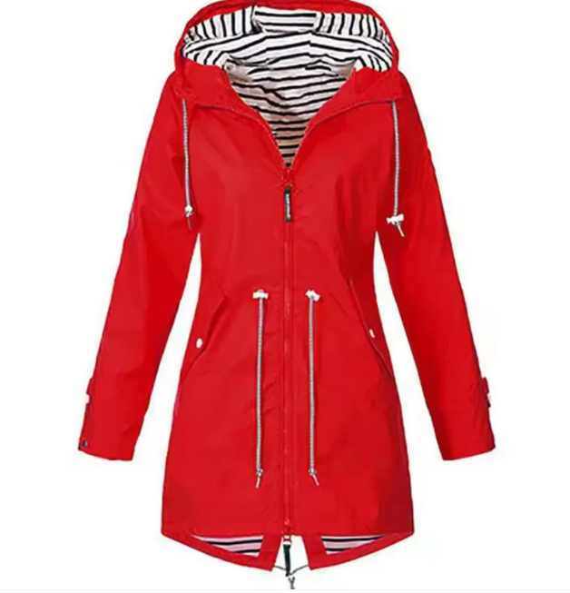 Jacke Damen mit Kapuze Wasserabweisend und lässiger Schnitt - J&B; - 4 - Jasminaboutique.com